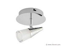 4 x led plafondspot 5w – 4000k neutraal wit – zilver – di02 - afbeelding 2 van  4
