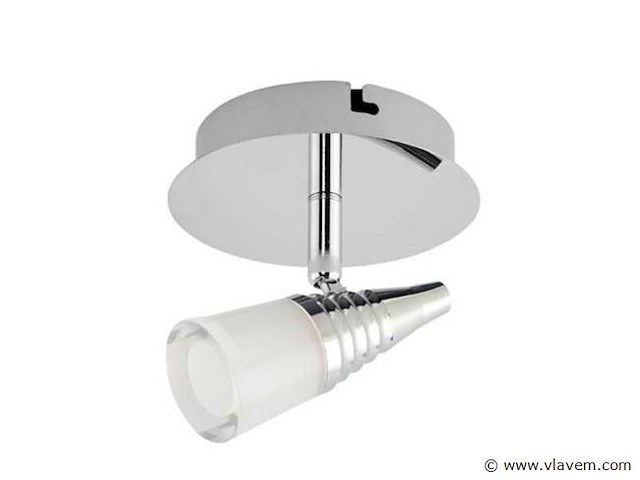 4 x led plafondspot 5w – 4000k neutraal wit – zilver – di02 - afbeelding 2 van  4