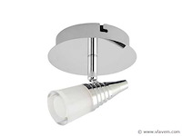 4 x led plafondspot 5w – 4000k neutraal wit – zilver – di02 - afbeelding 2 van  4