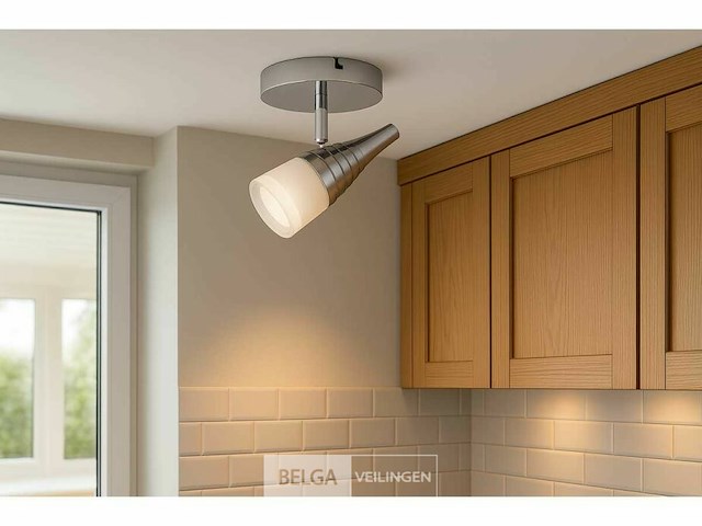 4 x led plafondspot 5w – 4000k neutraal wit – zilver – di02 - afbeelding 1 van  5
