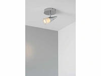4 x led plafondspot 5w – 4000k neutraal wit – zilver – di02 - afbeelding 3 van  4