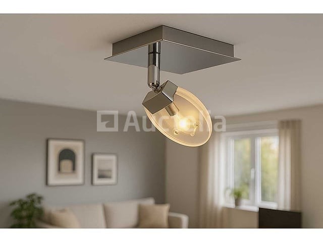 4 x led plafondspot 5w – 4000k neutraal wit – zilver – hl7161l - afbeelding 1 van  4