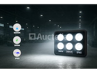 4 x led schijnwerper 300w – 6500k koud wit – ip65 – eyes-300 - afbeelding 3 van  5