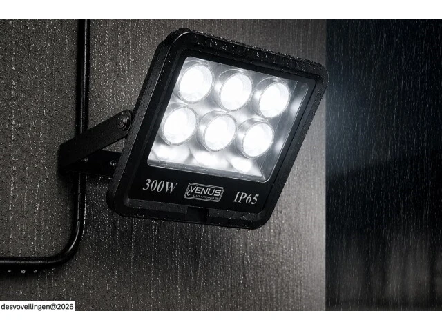 4 x led schijnwerper 300w – 6500k koud wit – ip65 – eyes-300 - afbeelding 2 van  6