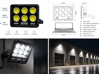 4 x led schijnwerper 300w – 6500k koud wit – ip65 – eyes-300 - afbeelding 5 van  5