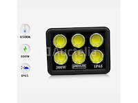 4 x led schijnwerper 300w – 6500kkoud wit – ip65 waterdicht - afbeelding 2 van  5