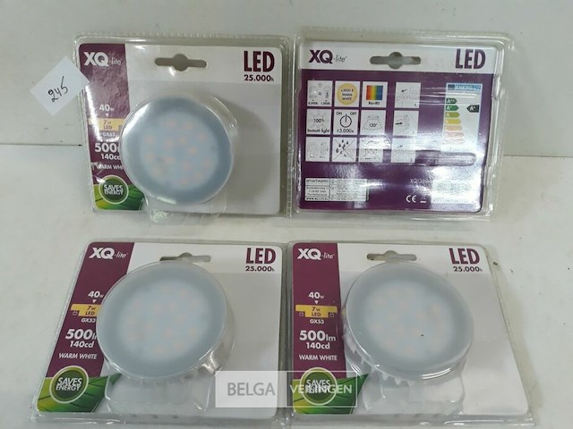 4 x led spot gx53 7w 500lm warm wit - afbeelding 1 van  3