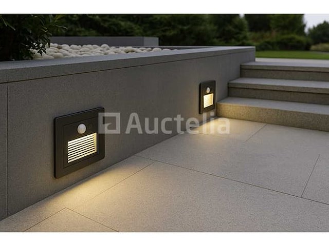 4 x led-trapverlichting met sensor – 3w – 3000k – ip65 – model ly03 - afbeelding 4 van  6