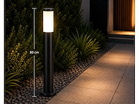4 x led tuinlamp – e27 – ip44 – zwart – 80cm – buitenverlichting – kavak-5 - afbeelding 9 van  15