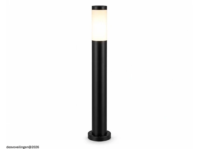 4 x led tuinlamp – e27 – ip44 – zwart – 80cm – buitenverlichting – kavak-5 - afbeelding 3 van  6