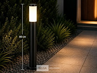 4 x led tuinlamp – e27 – ip44 – zwart – 80cm – buitenverlichting – kavak-5 - afbeelding 4 van  6
