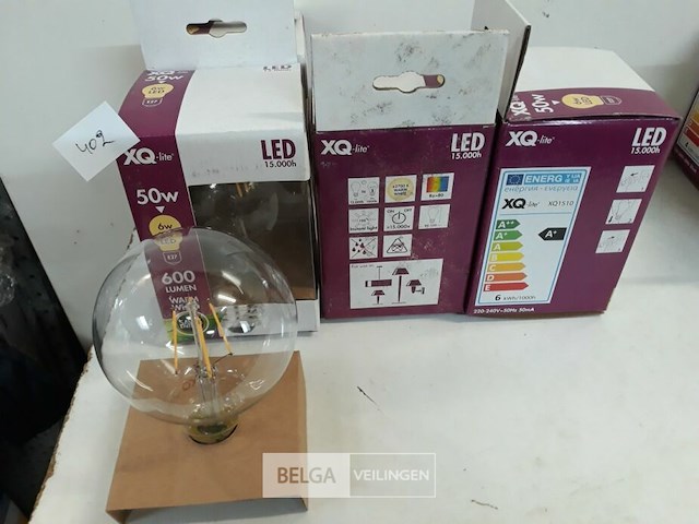 4 x led vervanglamp grote peer e27 6w - afbeelding 2 van  3