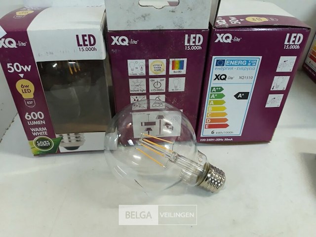 4 x led vervanglamp grote peer e27 6w - afbeelding 3 van  3