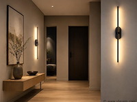 4 x led wandlamp 10w – 4200k neutraal wit - zwart – ip20 – salda-10 - afbeelding 1 van  5