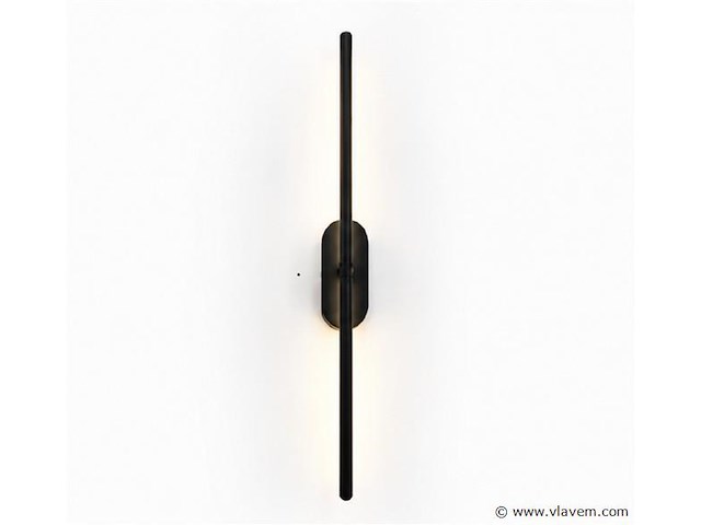 4 x led wandlamp 10w – 4200k neutraal wit - zwart – ip20 – salda-10 - afbeelding 2 van  5