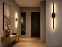 4 x led wandlamp 10w – 4200k neutraal wit - zwart – ip20 – salda-10 - afbeelding 1 van  5