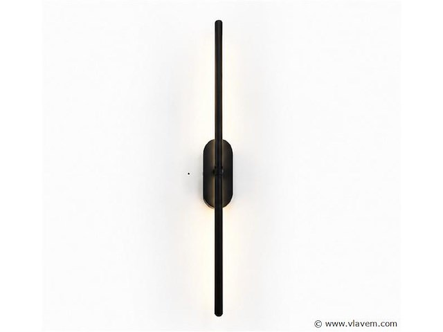 4 x led wandlamp 10w – 4200k neutraal wit - zwart – ip20 – salda-10 - afbeelding 2 van  5