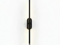 4 x led wandlamp 10w – 4200k neutraal wit - zwart – ip20 – salda-10 - afbeelding 3 van  6