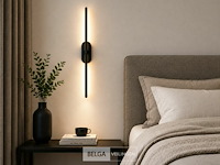 4 x led wandlamp 10w – 4200k neutraal wit - zwart – ip20 – salda-10 - afbeelding 4 van  6