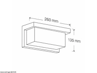4 x led wandlamp – 12w – 3500k neutraal wit – ip54 – zwart – saw-02 - afbeelding 5 van  5