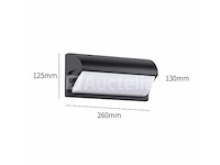 4 x led wandlamp – 12w – 3500k neutraal wit – ip54 – zwart – saw-05 - afbeelding 2 van  4