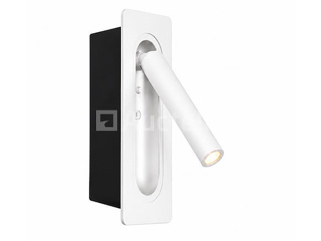 4 x led wandlamp 3w – 4200k neutraal wit - wit – ip20 – belek - afbeelding 2 van  5