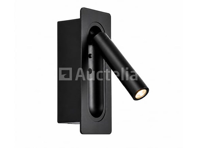 4 x led wandlamp 3w – 4200k neutraal wit - zwart – ip20 – belek - afbeelding 1 van  5