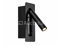 4 x led wandlamp 3w – 4200k neutraal wit - zwart – ip20 – belek