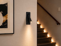 4 x led wandlamp 3w – 4200k neutraal wit - zwart – ip20 – belek - afbeelding 1 van  3