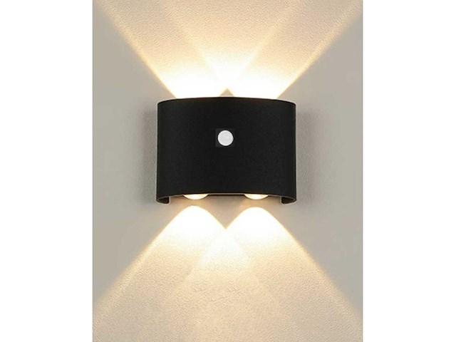 4 x led wandlamp met sensor – 4w – 3500k warm wit – ip54 – sw-2310-2 - afbeelding 3 van  3