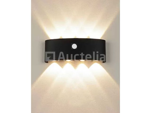 4 x led wandlamp met sensor – 8w – 3500k warm wit – ip54 – sw-2310-4 - afbeelding 3 van  3