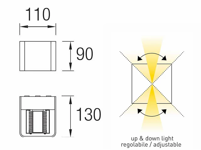 4 x ledsc4 wilson 1.0 led wand armatuur - afbeelding 9 van  10