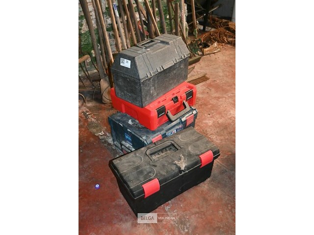 4 x lege gereedschapskoffer - afbeelding 1 van  6