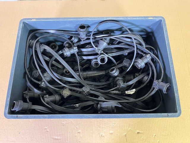 4 x lightchain 25.00m 50xb22 schuko (in only) w/plastic boxes - afbeelding 6 van  10