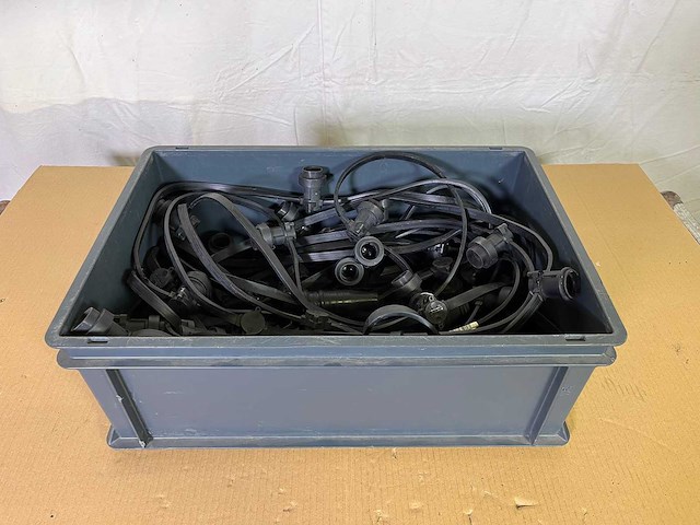 4 x lightchain 25.00m 50xb22 schuko (in only) w/plastic boxes - afbeelding 5 van  10