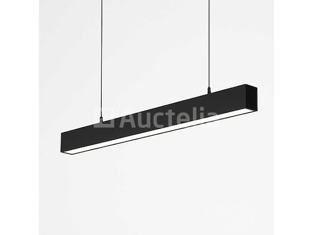 4 x lineaire led-pendellampen – 120 cm – 40w – 3cct verstelbaar – zwart – ip20 - afbeelding 1 van  5