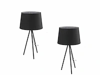 4 x marilyn italiaanse vloerlampen zwart - afbeelding 2 van  6