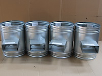 4 x mecano t 90° horizont. 55x110 ø200