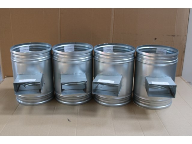 4 x mecano t 90° horizont. 55x110 ø200 - afbeelding 1 van  2
