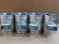 4 x mecano t 90° horizont. 55x110 ø200 - afbeelding 2 van  2