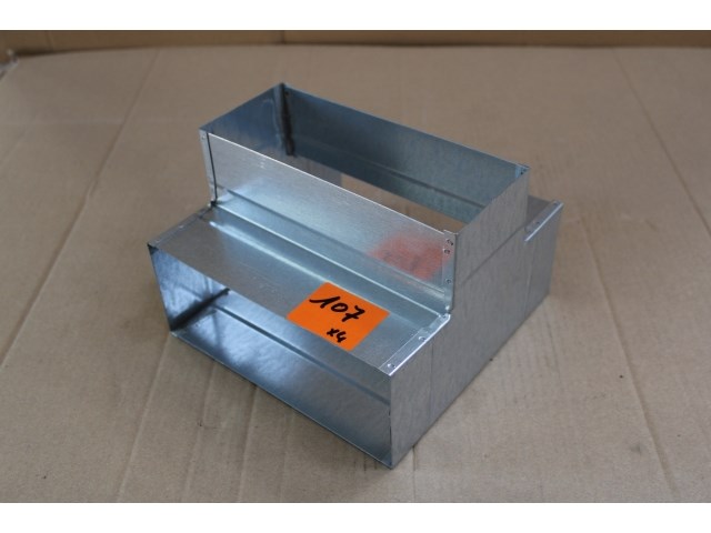 4 x mecano t-stuk 90° verticaal - afbeelding 1 van  2