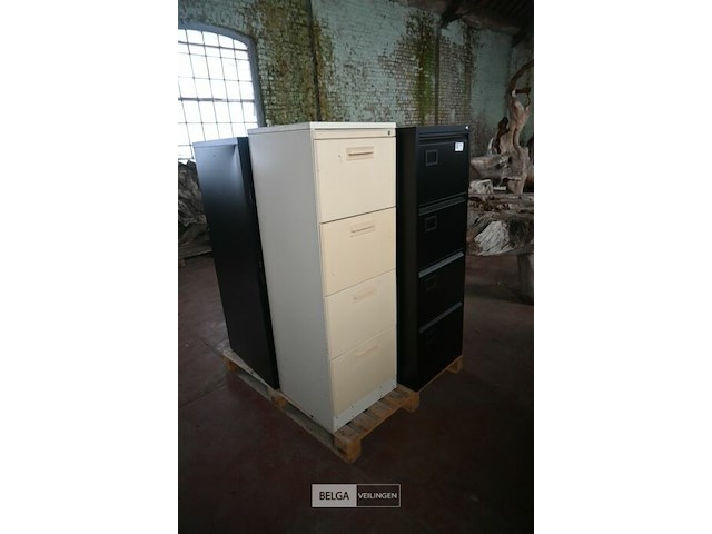 4 x metalen dossierkast met 4 laden - afbeelding 1 van  4