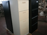 4 x metalen dossierkast met 4 laden - afbeelding 1 van  4