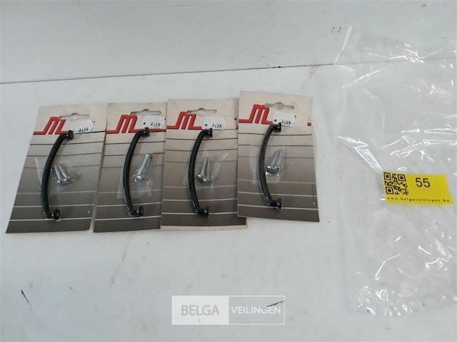 4 x meubelgreep alu zwart 96 mm - afbeelding 2 van  3