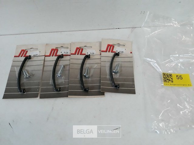 4 x meubelgreep alu zwart 96 mm - afbeelding 2 van  3