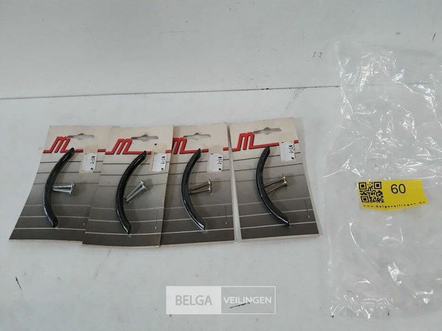 4 x meubelgreep alu zwart 96 mm - afbeelding 2 van  3