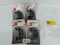 4 x meubelgreep hol alu zwart 96 mm 2 stuks - afbeelding 2 van  3