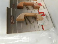 4 x meubelgreep hout beuk 64 mm - afbeelding 3 van  3