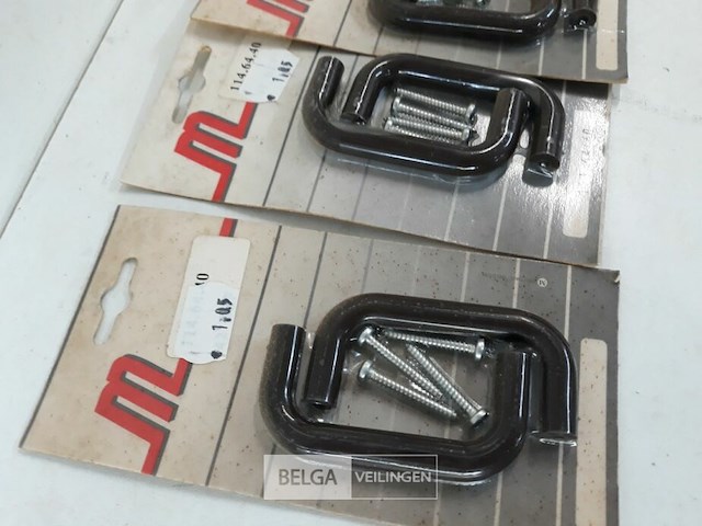 4 x meubelgreep pvc bruin 64 mm 2 stuks - afbeelding 3 van  3