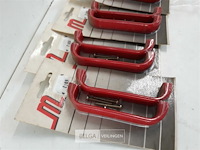4 x meubelgreep pvc rood 96 mm 2 stuks - afbeelding 3 van  3